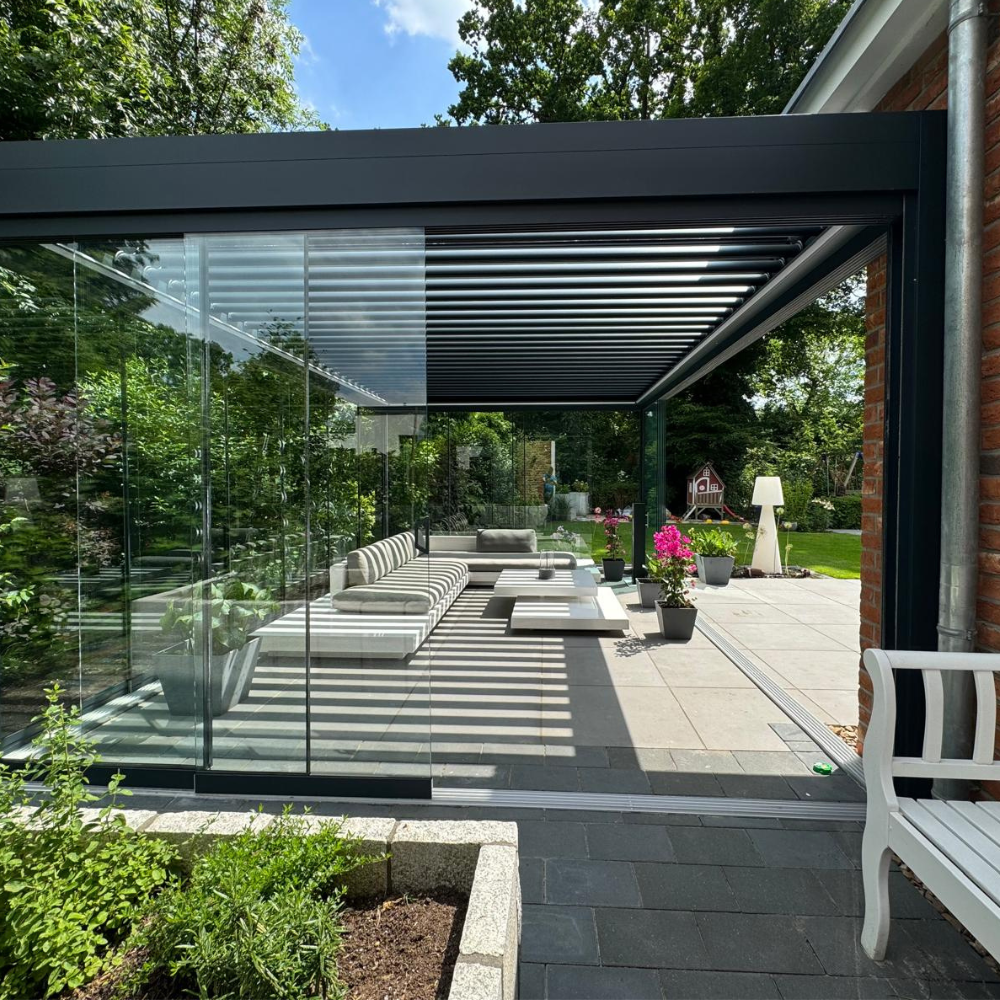 Lammellendach für Terrassenüberdachung